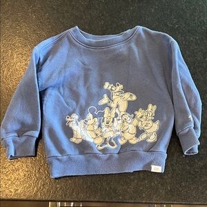 GAP Kids Blue Sweatshirt with Cartoon Characters